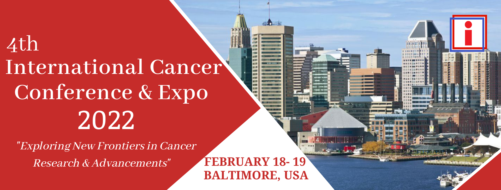 Cancer conference main banner for iCancer 2022